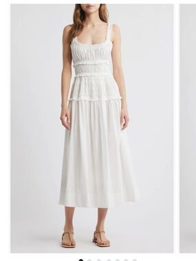 Doen Marianne Stripe Organic Cotton Midi Dress